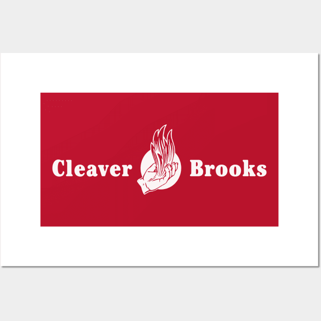 Retro Cleaver Brooks Boiler Logo Wall Art by Turboglyde